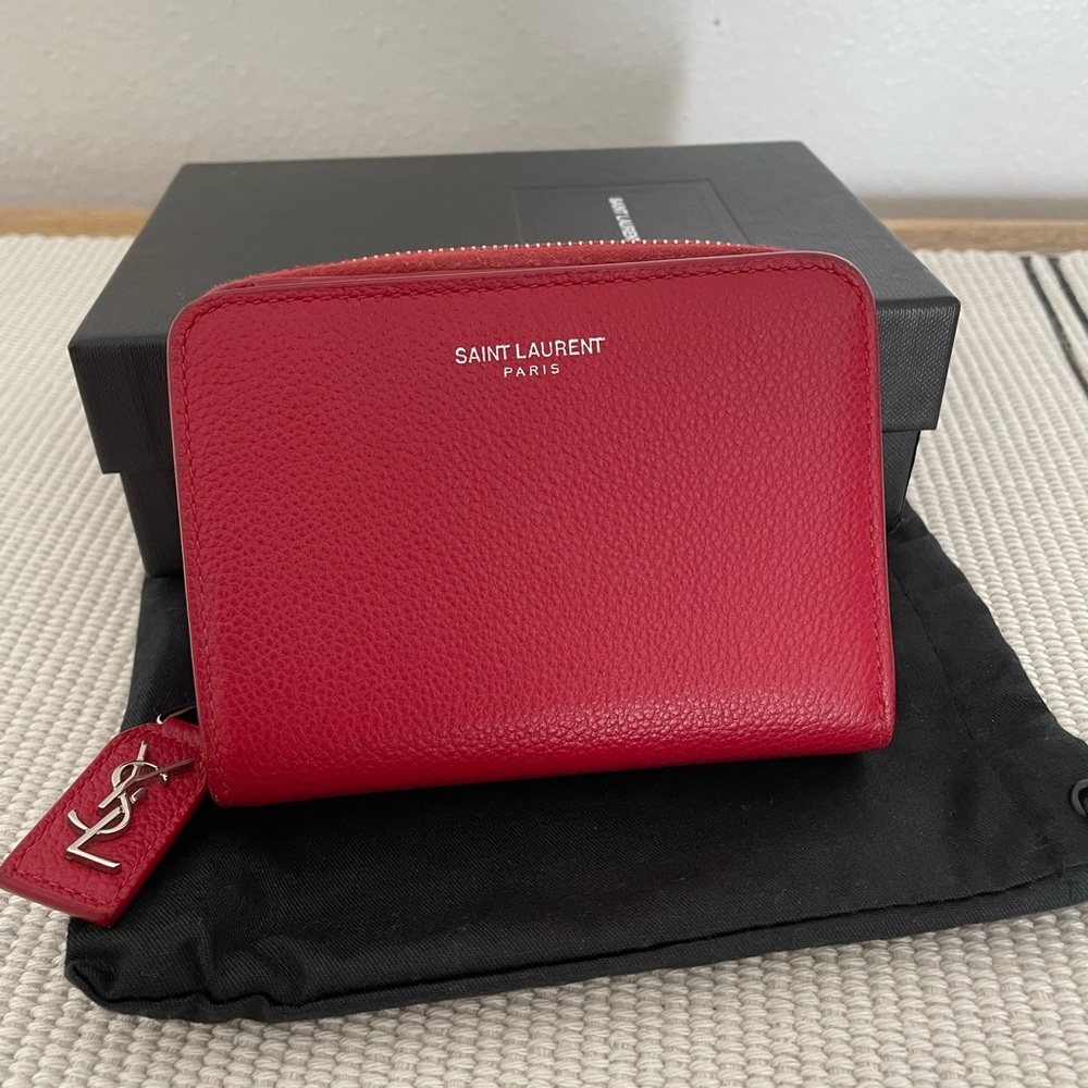 Saint Laurent Zip Around Bifold Wallet